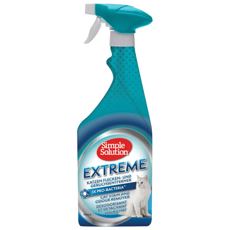 Garantierte Lieferung Sparpaket 2 x 750 ml Simple Solution Extreme Katzen Flecken- und Geruchsentferner Katzen Hygiene